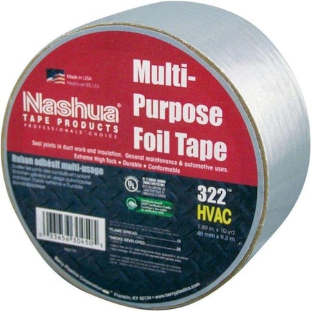 Nashua 573-1087627 2 In. X 50 Yd. Aluminum Foil Tape; 322-2